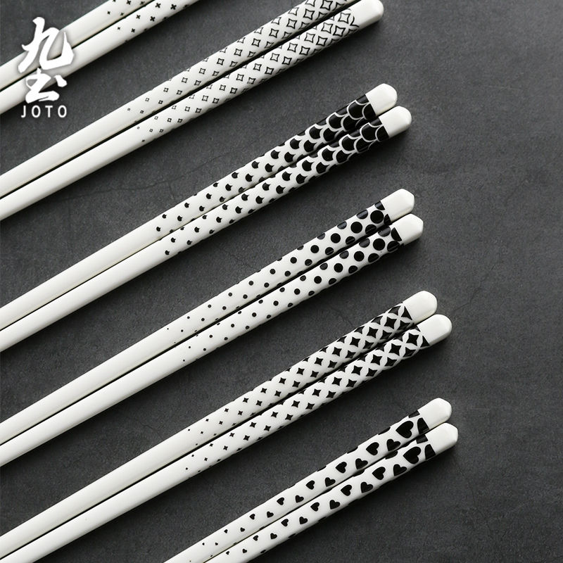 Thumbnail: JOTO - Ceramic Chopsticks for Home Use, Moisture-proof, Mold-resistant