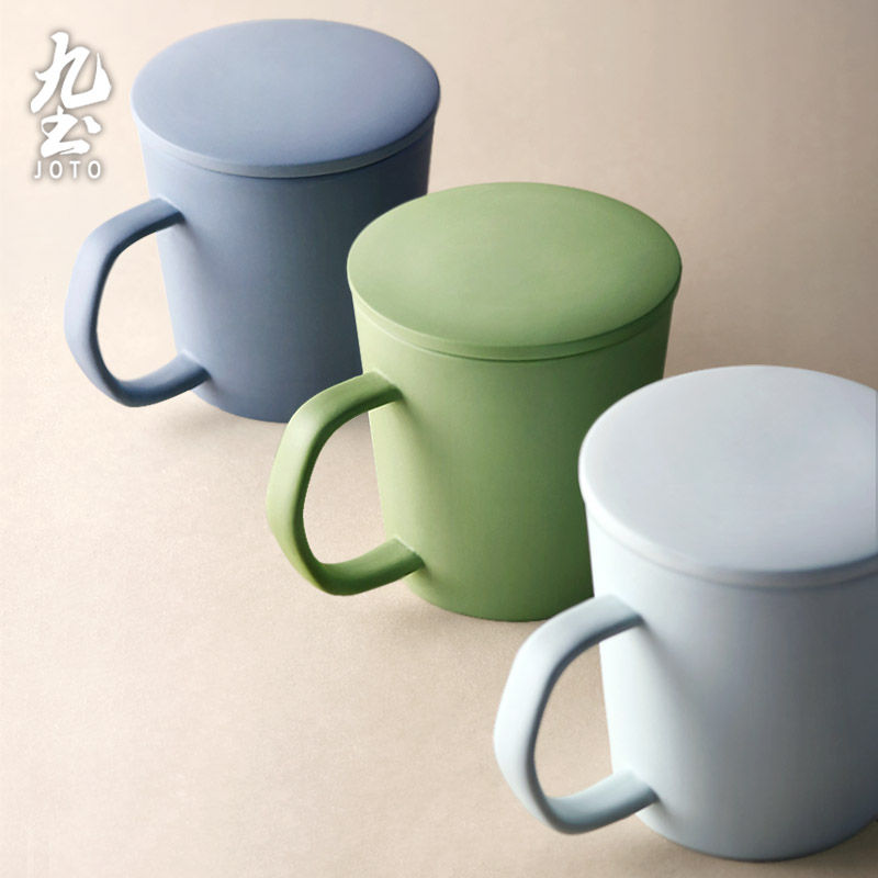 縮圖：JOTO - Ceramic Coffee Mug, 360ml, Macaron Color, Customizable, Office, Home