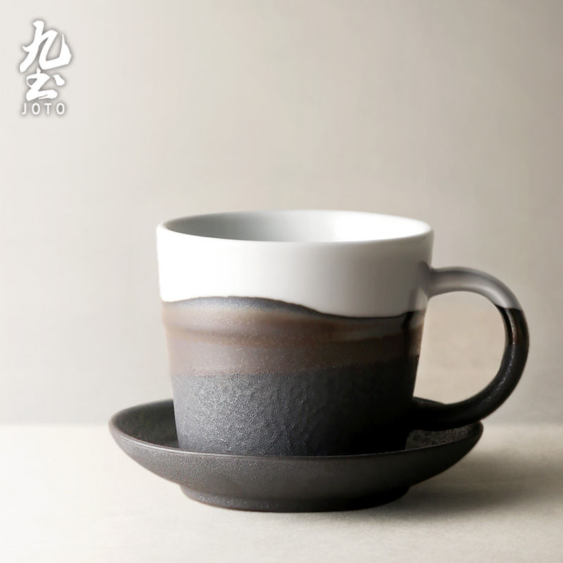 섬네일: JOTO - Handmade Ceramic Coffee Mug, 200ml, Simple, Rustic, Office, Home Mugs