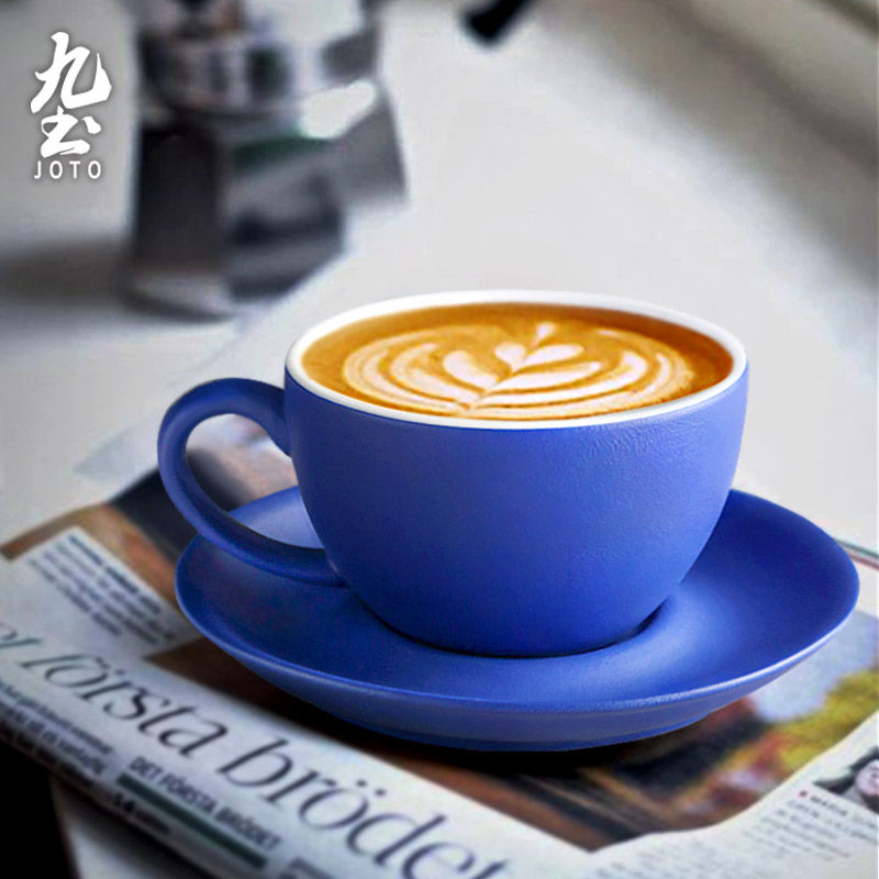 Thumbnail: JOTO - Coffee Cup and Saucer, 320ml, Klein Blue, Creative, Office, Home