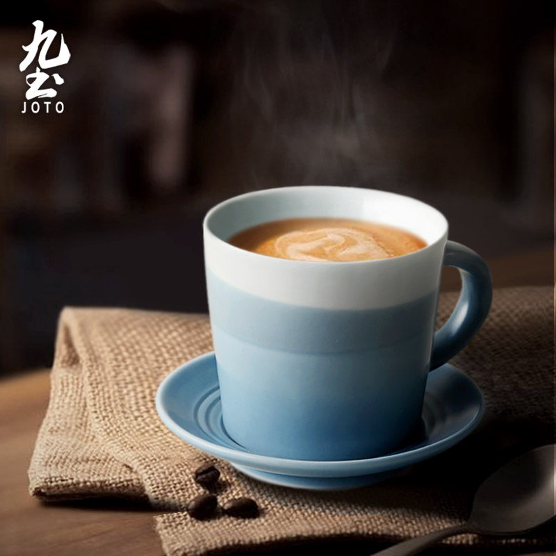 Thumbnail: JOTO - Handmade Ceramic Coffee Mug, 200ml, Simple, Rustic, Office, Home Mugs