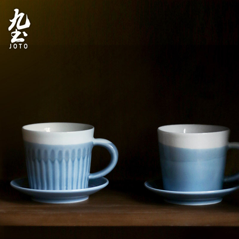 サムネイル： JOTO - Handmade Ceramic Coffee Mug, 200ml, Simple, Rustic, Office, Home Mugs