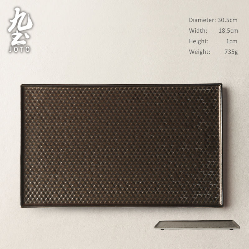 섬네일: JOTO - Ceramic Creative Japanese Sushi Plate, Square Plate, Food Plate