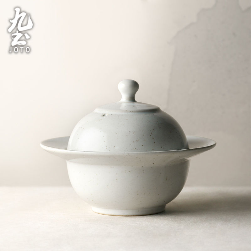 Thumbnail: JOTO - Ceramic Crock Pot, Waterproof Soup Pot, Steamed Egg, Soup Bowl for 1