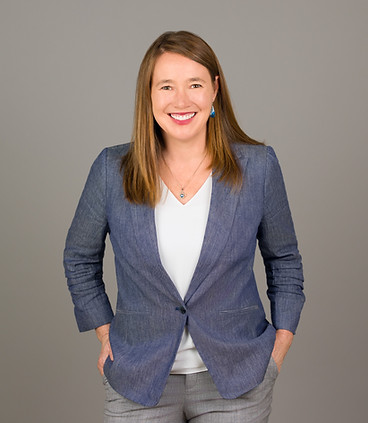 Denise Eide in blue blazer