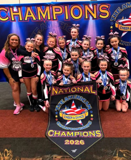 Team Picture Level 2 Bulldawgs 1st Place at American Royale