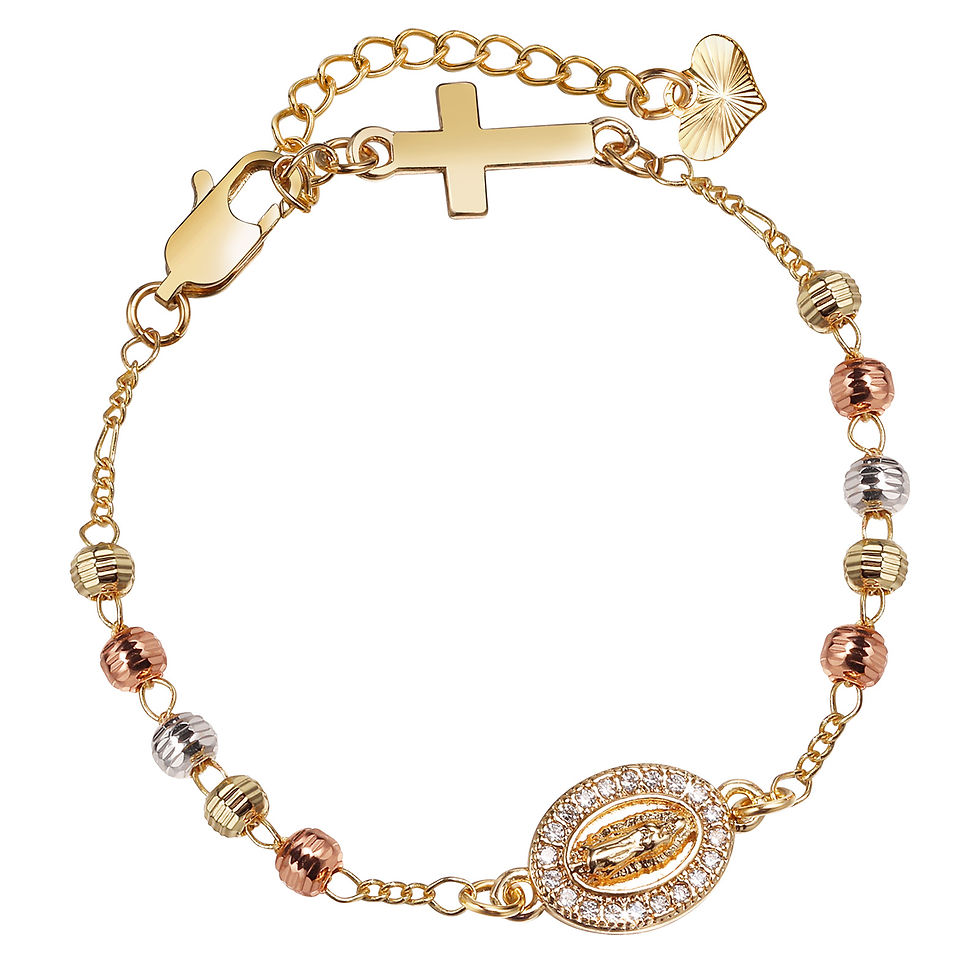 Miniatura: Vnox Rosary Virgin Mary Bracelet For Women,Prayer Beads Jewelry Stainless Steel 