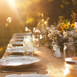 decoración mesa para el día de tu boda