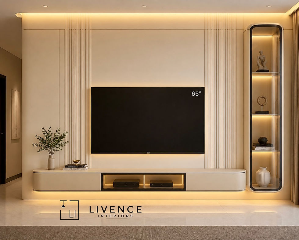 Modern luxury interior designs with wall-mounted TV