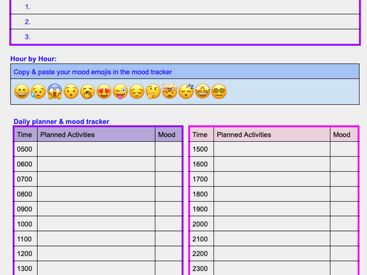 A Daily Planner Template To Organise My Life