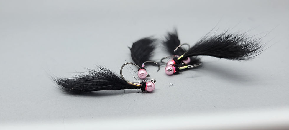 Mayer's Mini Leech Jig - Black/Pink