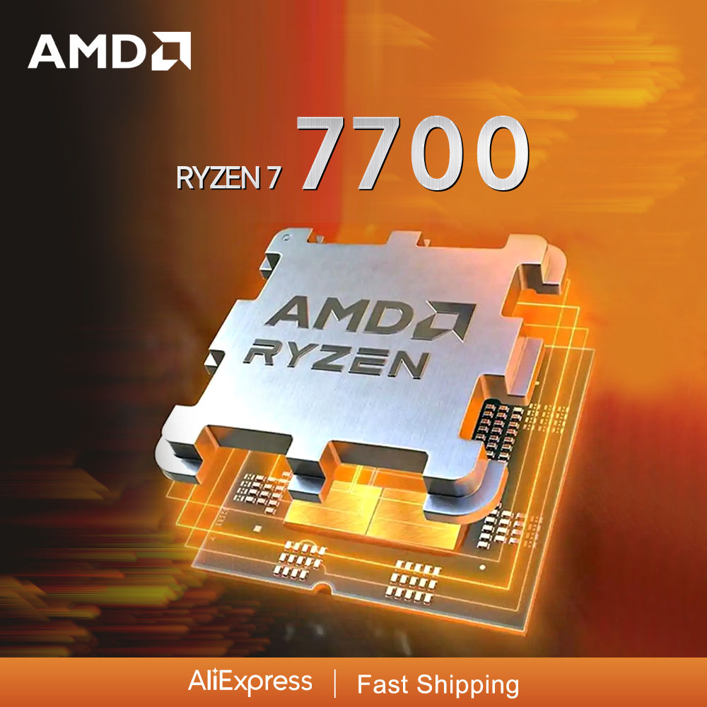 AMD Ryzen 7 7700 8-Core 16-Thread Gaming CPU Processor 3.8GHz 40MB Cache Socket