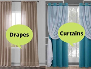 Are Curtains and Drapes the same thing?