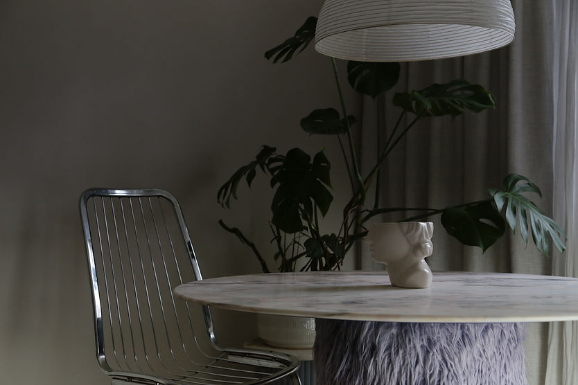 Furry dining table by KID design studio