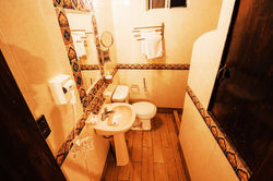 Private bathroom and shower of the Lodge