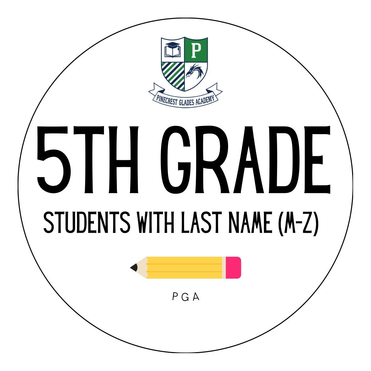 PGA 5TH GRADE (M-Z)