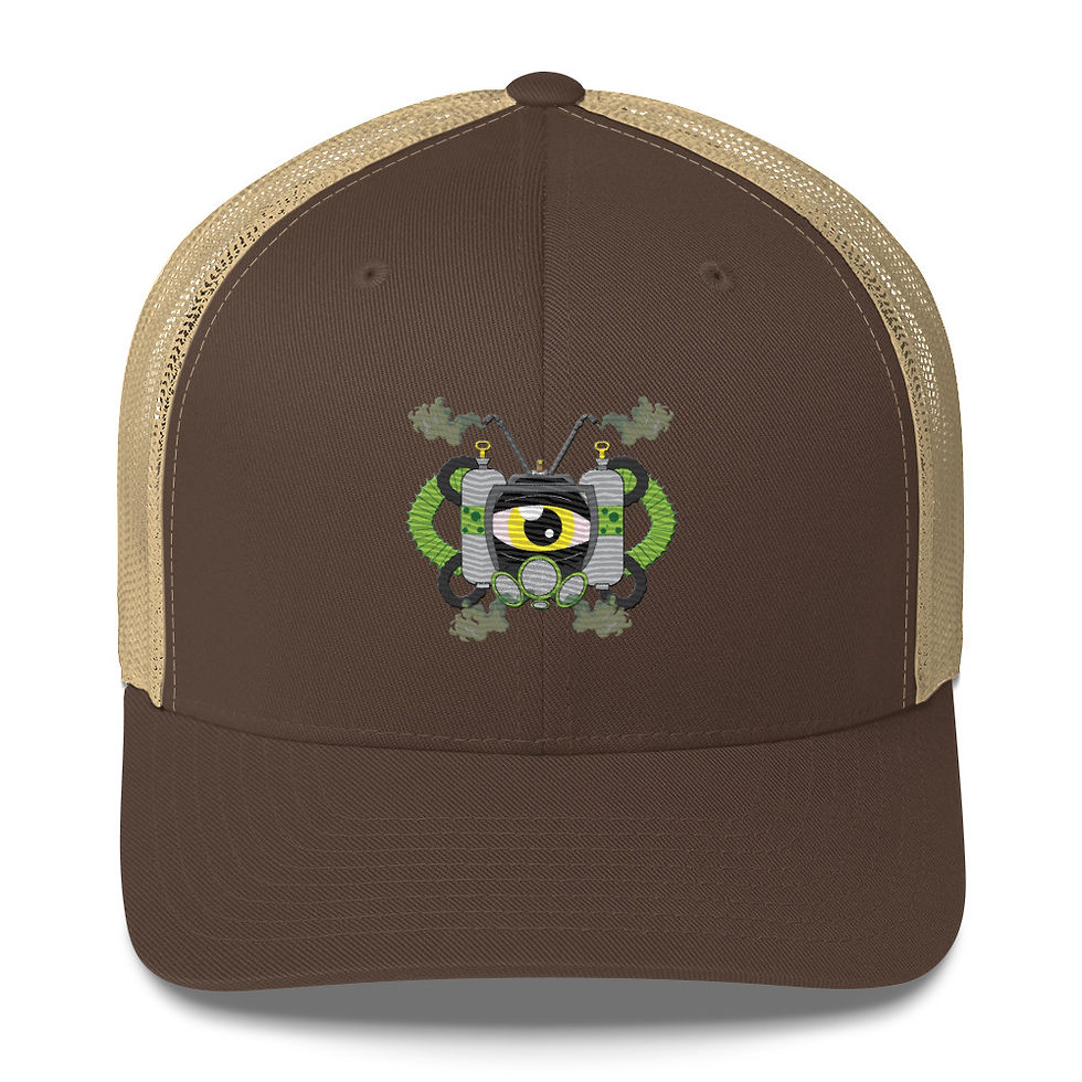 Thumbnail: ib Graphics +_Smok'en Roach Exterminator Co._Unisex_Trucker Cap 