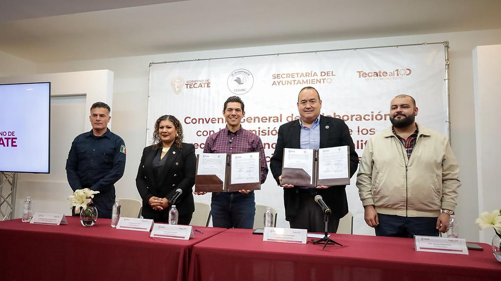 GOBIERNO DE TECATE Y CEDHBC FORTALECEN COLABORACIÓN PARA PROMOVER Y PROTEGER LOS DERECHOS HUMANOS