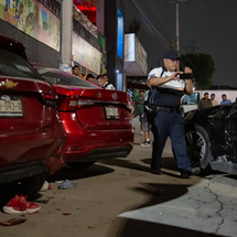 CHOQUE MÚLTIPLE CON ATROPELLADOS A ESPALDAS DE PLAZA 2000