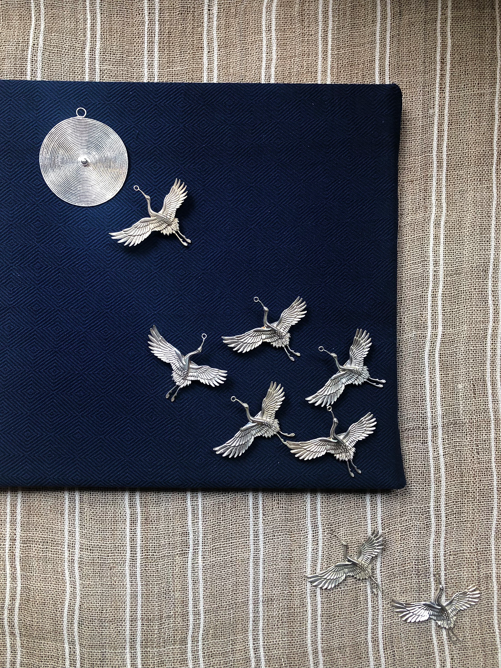 Miniature : Broche grue 