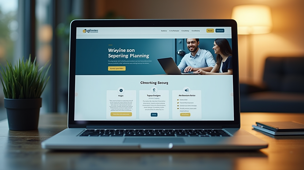 Close-up view of a laptop screen showing a career planning website