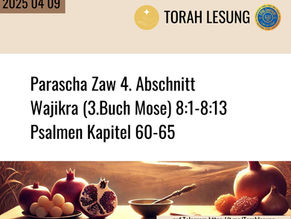 Parascha vom 2025 04 09