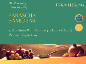 Parascha vom 2025 05 28