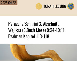Parascha vom 2025 04 22 