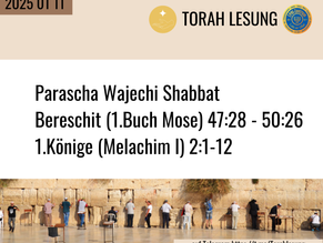 Parascha vom 2025 01 11