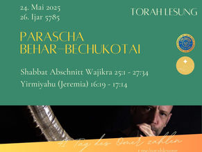 Parascha vom 2025 05 24