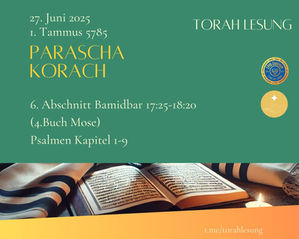 Parascha vom 2025 06 27