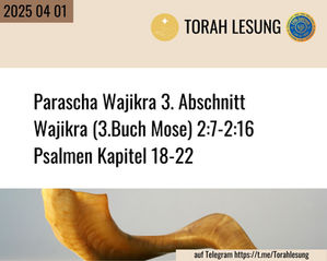 Parascha vom 2025 04 01