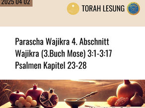 Parascha vom 2025 04 02