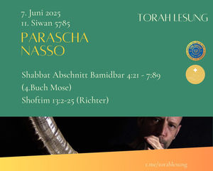 Schabbat Parascha vom 2025 06 07