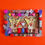 Thumbnail: Valentine Cupid Diorama-Victorian cupid angels-flocked bears-icy sugar teddy bears-old fashioned v-day background
