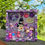 Thumbnail: Fairy Dust Sprinkles shadow box-fairytale diorama-fairy godmother-kids in purple pjs-icy purple box-resin cabs-hanging decor