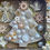 Thumbnail: wood Christmas tree-cross-angels-pearl cabs and rhinestones-shadow box-metallic champagne colors