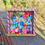 Thumbnail: 3 nutcrackers-santa-hand painted blocks-Christas mixed media-tiny glass jar with sequins