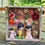 Thumbnail: Spring Wedding diorama-boy and girl-pink rabbit-bird-floral fabric flowers-embellished glass jar-key