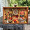 Thumbnail: pumpkins for sale diorama-12x8 1/4x1.5"-ochre colored with fabric trim-kids at pumpkin stand-wagon-ornaments-pumpkins-angel