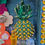 Thumbnail: South Beach Diorama-red haired girl-colorful rhinestone seahorse and pineapple-flipflops-sand-starfish-mini wine bottle