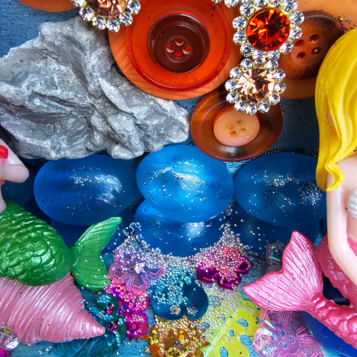 Mermaid's Rock Shadow Box - diorama | White Owl Perfumery