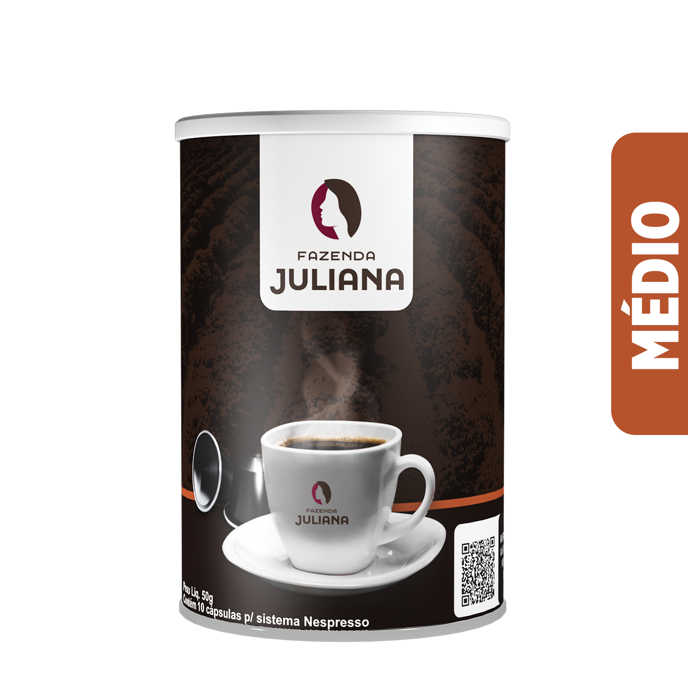 Café em Capsulas Fazenda Juliana Intensidade Média 10x50g.