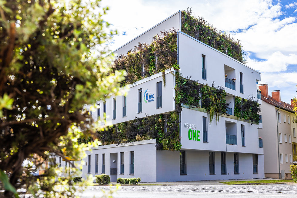 WB GREEN One ein bepflanztes Wohnhaus in Nordhausens 
