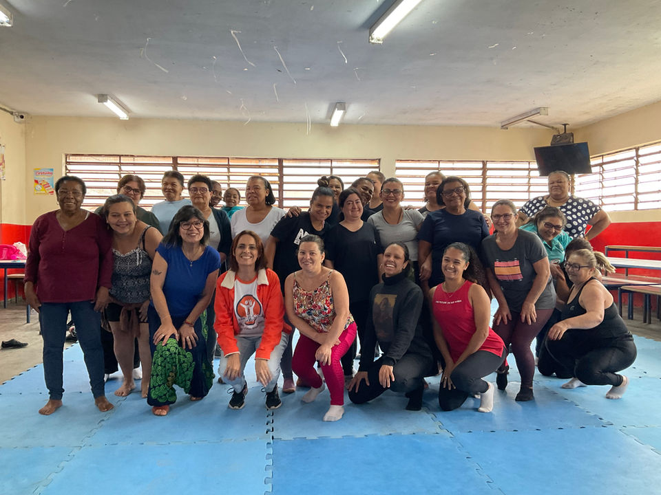  Brenda Bezerra em seu projeto de pilates acessível no Instituto vida nova
