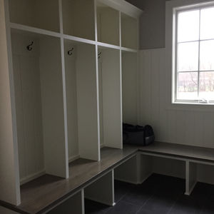 Custom mudroom built-in