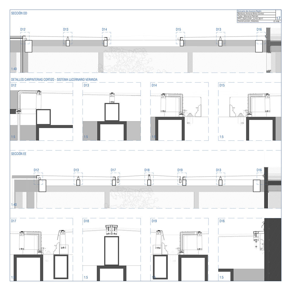 Detalles constructivos cubierta