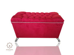 BAUL CAPITONEADO ROJO