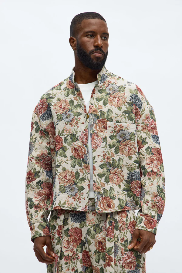 Relaxed Bellamy Tapestry Button Up Shirt - Multi Color