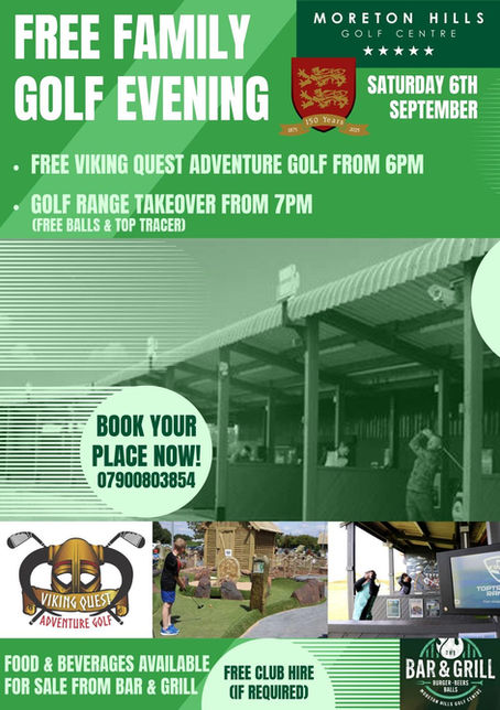 Golf Evening - Saturday 6th September